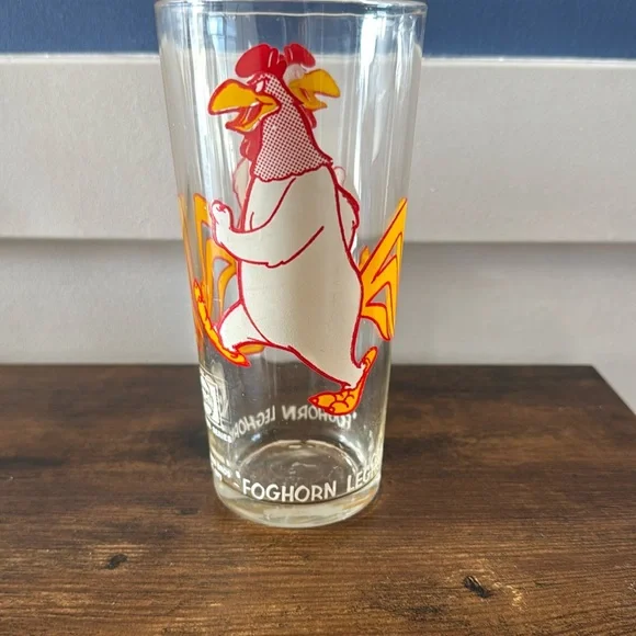 Vintage 1973 Pepsi Warner Brothers Foghorn Leghorn Looney Tunes Glass - Picture 1 of 9